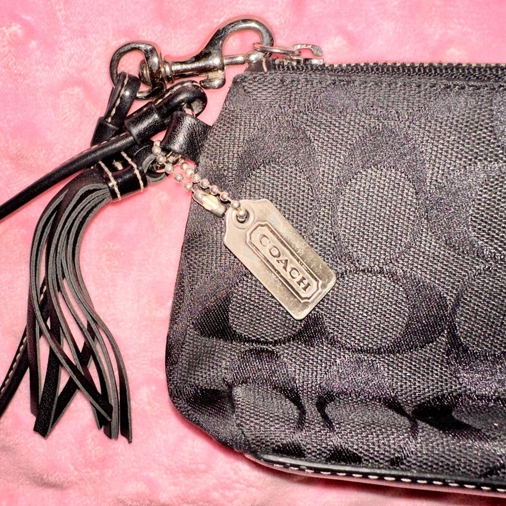 Coach Black Wristlet - Picture 2 of 3